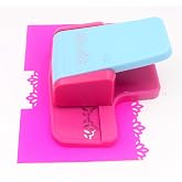 Kucaa Handmade Scrapbooking Edge Puncher Fancy Border Punch Lotus Flower Design DIY Paper Cutter (Lotus Flower)