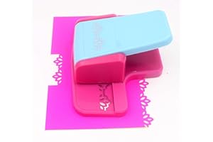 Kucaa Handmade Scrapbooking Edge Puncher Fancy Border Punch Lotus Flower Design DIY Paper Cutter (Lotus Flower)