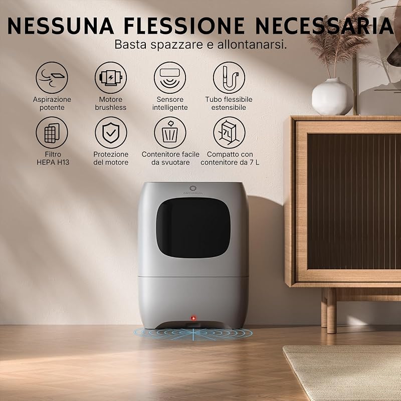 T1 Paletta aspirante senza contatto 20kPa 1500W 7L HEPA F8 — foto 2 di 8