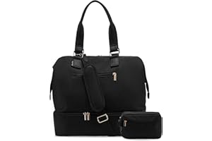 Uselike Weekender Bags for Women Personal Item Travel Duffel Bag with Shoes Compartment Carry On Overnight Tote Bags with Toiletry Bags Gym Bags with Wet Pocket Hospital Bags for Labor and Delivery