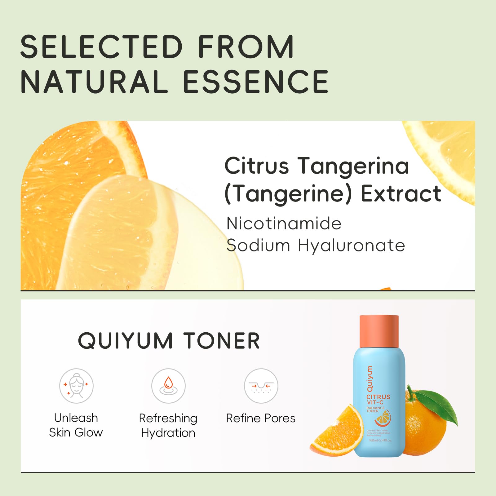 QUIYUM Fruit Skin Care Set, 5 Daily Routine Beauty Skin Care for Teens Girls - Gentle Skincare Gift Sets, Facial Care Set for Women,Travel Sets