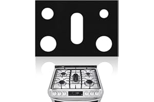 HERZLG LIFE Stove Top Covers for Gas Burners,Non-Stick Stove Guard, Samsung Gas Stove, Reusable Stove Covers (Black, 1-PACK)