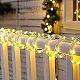 Vigdur LED Rope Lights Outdoor - 33ft Warm White