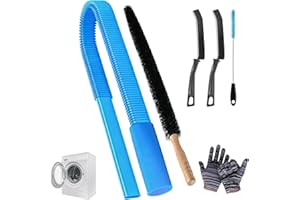6-Pack Dryer Vent Cleaner Kit, Universal Tumble Dryer Lint Brush Vacuum Hose Attachment, Vent Cleaner Brush Lint Remover Powe