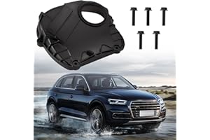 QUEENCAR Aluminum Engine Upper Timing Chain Cover With Gasket Compatible With VW Beetle CC EOS Golf GTI Jetta Passat AUDI A3 A4 A5 A6 ALLROAD Q3 Q5 06H103269G 06H103269C 06H103269H