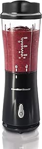 Hamilton Beach 51101B Personal Blender with Travel Lid, Black