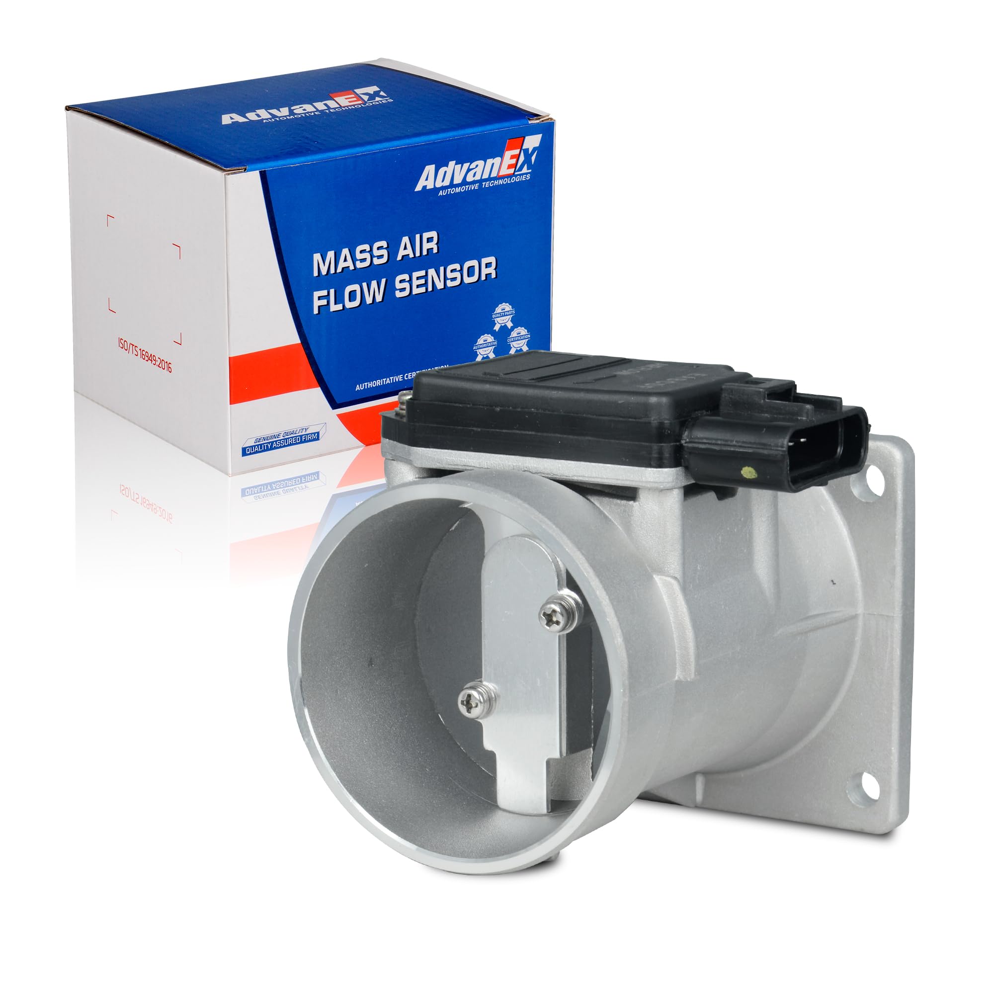 Photo 1 of AdvanEX Mass Air Flow Sensor F67Z12B579BA F67Z12B579EBRM Compatible with Ford Aerostar/Escort LX/Ranger/Taurus/Windstar, Mazda 626/B2300/B2500/B3000, Mercury Sable/Tracer MAF Replaces F67F12B579EA