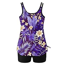 Tankini Swimsuits for Women Tummy Control Blouson