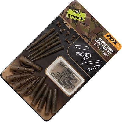 Fox Edges Camo Power Grip Lead Clip Kit Size 7 CAC776