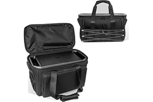 Jeachan Carrying Case Compatible with DJI Power 1000 Portable Power Station, Travel Storage Bag Anti-collision, Scratch-proof, Waterproof with Back and Sides Pockets for Charging Cable and Accessories