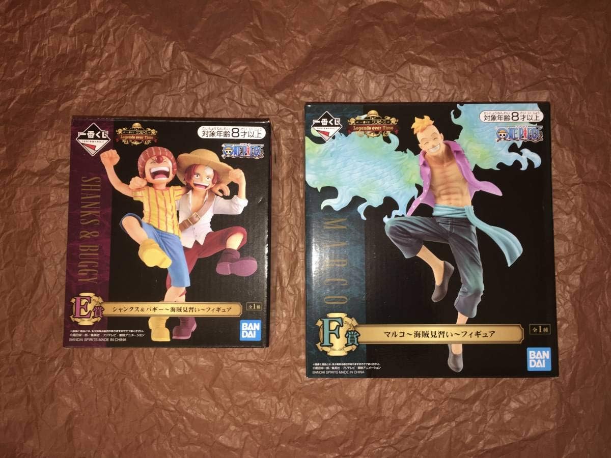 Amazon Co Jp 一番くじ ワンピース Legends Over Time E賞 シャンクス バギー F賞 マルコ 海賊見習い ホビー 通販
