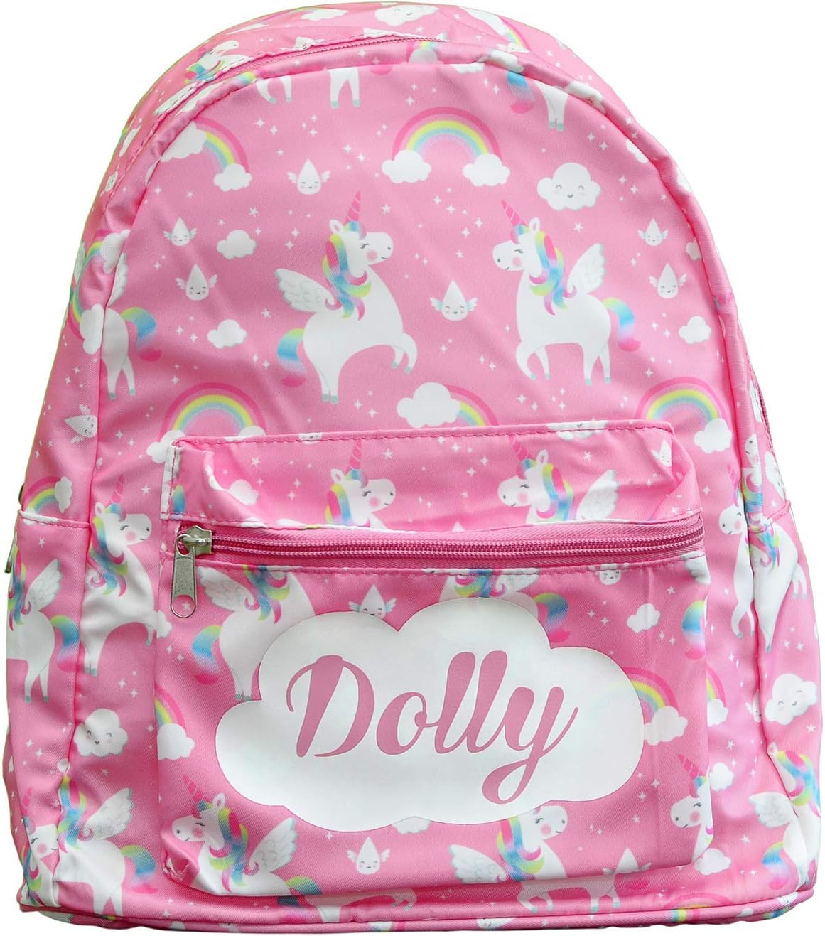 Personalised Unicorn Kids Rucksack Backpack Cute Pink Gift Idea School College Student