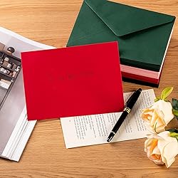 50 Pack A7 Colorful 5x7 Envelopes V Flap Invitation