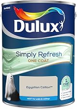Dulux Simply Refresh One Coat Matt Emulsion Paint - Egyptian Cotton - 5L view 2