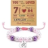 Gfhzdmf Birthday Gift Ideas Beaded Bracelet Birthday Gift Turning Age Year Old Gifts for Sister Daughter Women Friend Granddaughter Niece Her Graduation Gifts Jewelry Bracelet