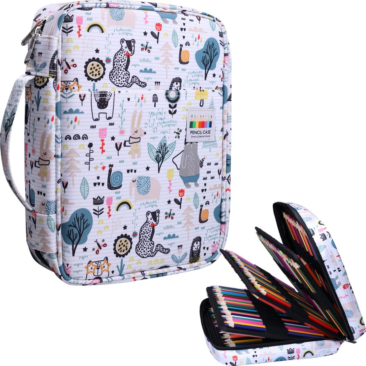 220 Colored Pencil Case Multi Pencil Holder Large Capacity
