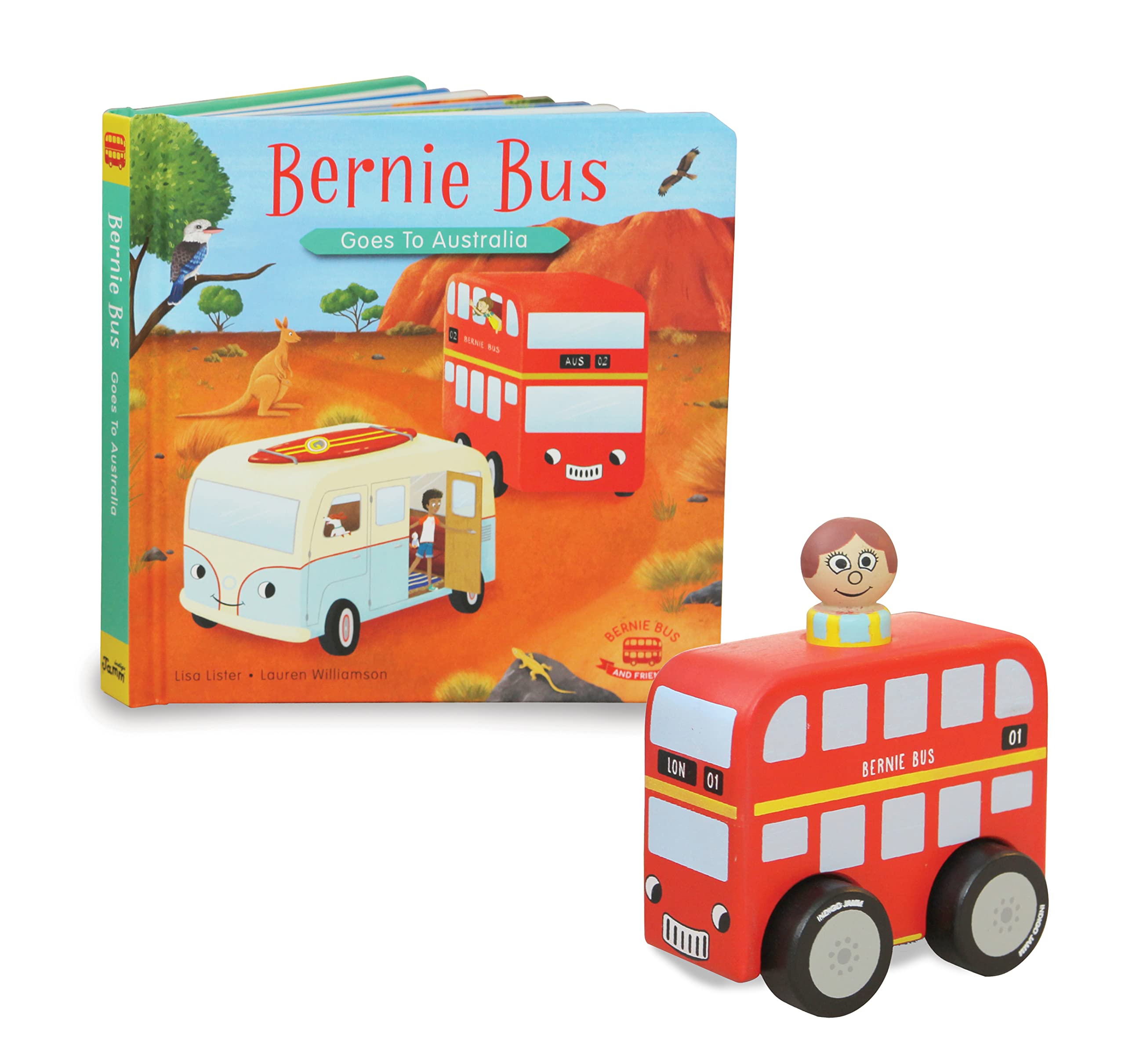 Indigo Jamm Mini Bernie Bus & Australia book (Mini Bernie & Australia Book)