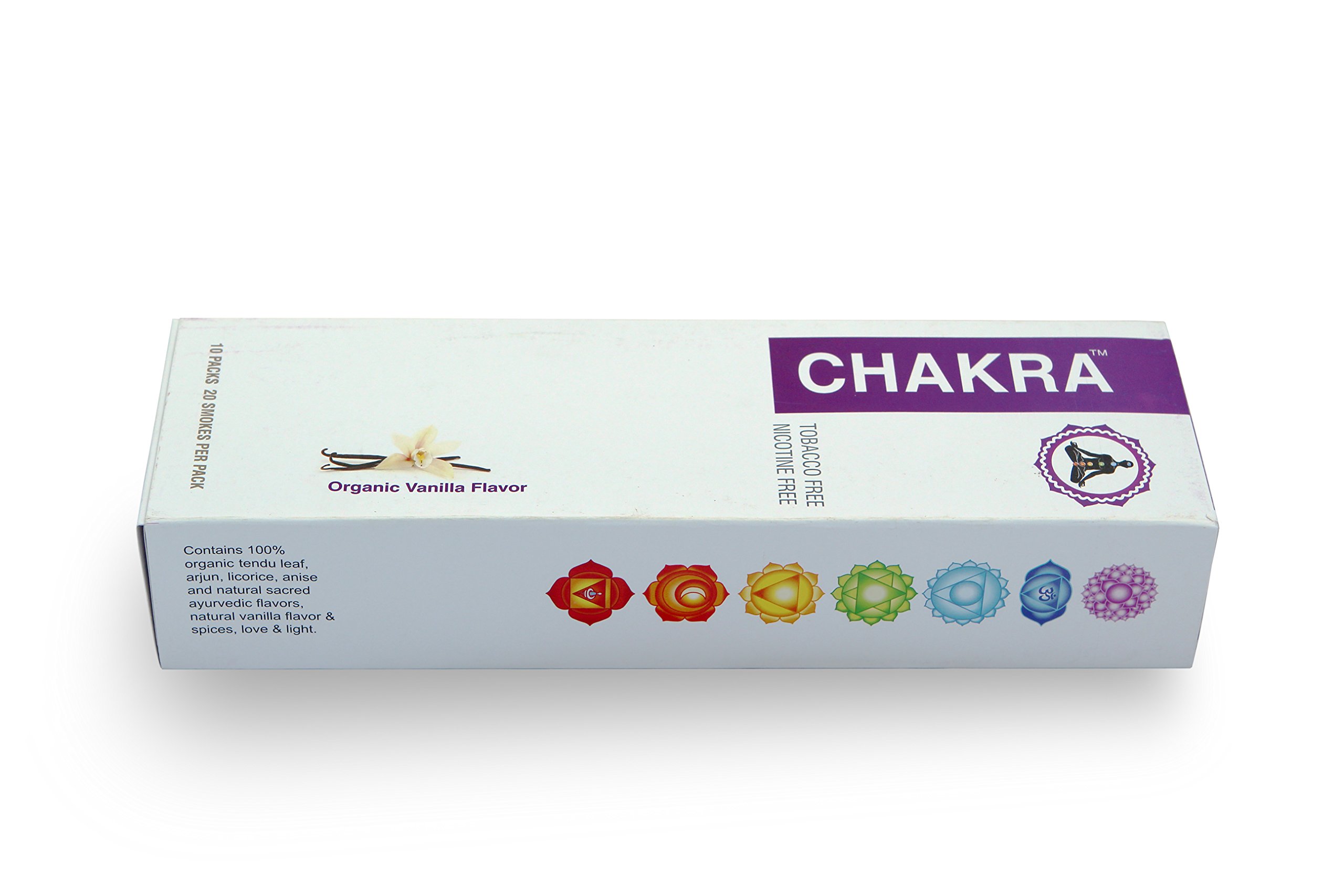 Chakra Herbal Cigarettes Carton (10 Packs) TobaccoFree, Nicotine