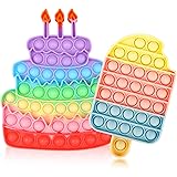 Jasilon [Newest Design [UPGRAED Material] 2PCS Push Bubble Pop Fidget Sensory Toy, Autism Special Needs Silicone Stress Relie