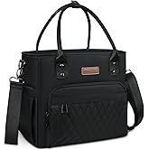 MIYCOO Lunch Bag Lunch Box Women - Leakproof Insulated Lunch Cooler Bag for Men Women - Large Lunch Tote Bags Adults, Black
