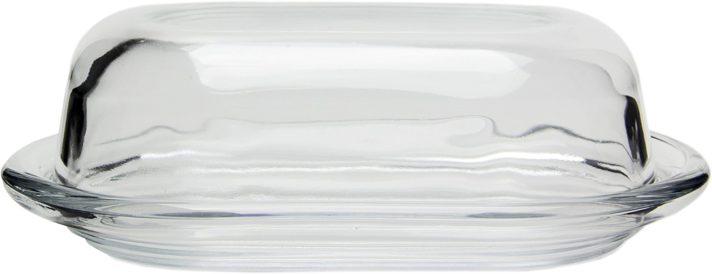 Traditional Glass Butter and Cheese Dish