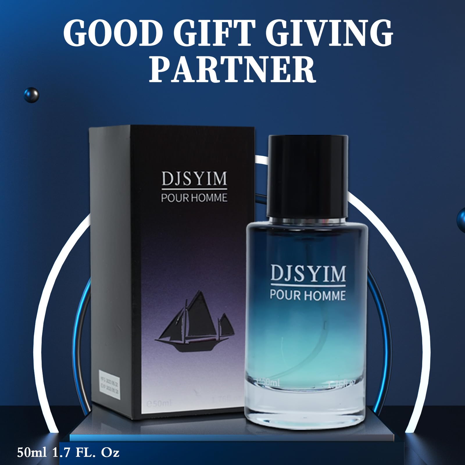 DJSYIM cologne perfumes for men Cologne for Men, Personal FragranceApple fragrance, men's perfume long-term spray, 1.7ounce portable design