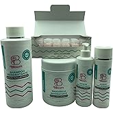 Bloom Hair Products - 5-Step Rehydrating Hair Kit with Hyaluronic Acid – Complete Treatment for Deep Hydration – Softness – and Shine on All Hair Types – Shampoo – Mask – Leave-In – Oil – and Ampoules