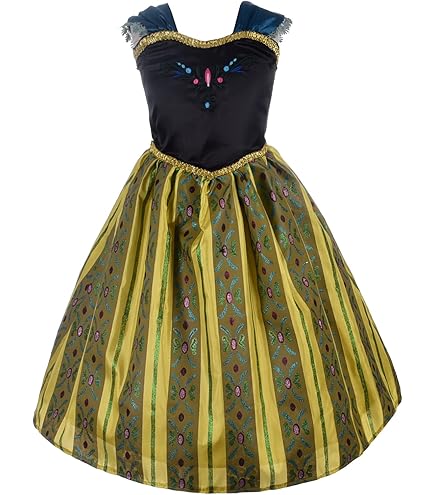 Amazon.com: Frozen Anna Coronation Gown Classic M (7-8) : Clothing, Shoes &  Jewelry