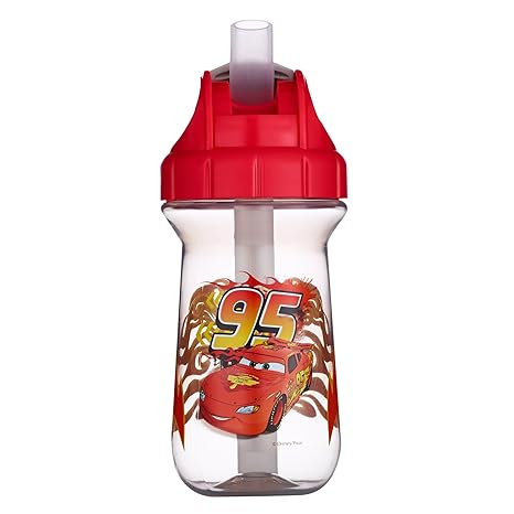 The First Years Disney/Pixar Cars Flip Top Straw Cup, Multicolor