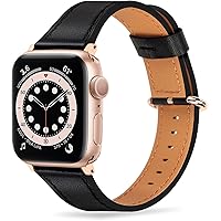 Tasikar Leather Bands Compatible with Apple Watch Band 40mm 38mm, Genuine Leather Women Replacement Strap Compatible…
