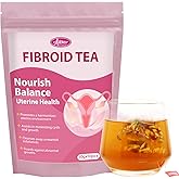 Auranic Fibroid Tea to Shrink Ovarian Cysts, Natural Remedy for Women Get Pregnant Fast, Womb Detox & Uterus Cleanse, Regulate Menstural Cycle, Female Fertility Hormone Balance Herbal Tea