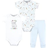 Hudson Baby Unisex Cotton Bodysuit and Pant Set