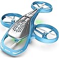 SYMA Remote Control Helicopter, 2.4Ghz Aerobatic Drone with Altitude Hold, One Key Take Off/Landing, Headless Mode, LED Lights, Ideal Gift for Kids, Bule