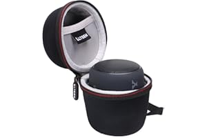 L LTGEM LTGEM Case Compatible with Sony SRSXB13/B/SRS-XB100 / SRS-XB12 Extra Bass Portable Waterproof Speaker, Black+Grey