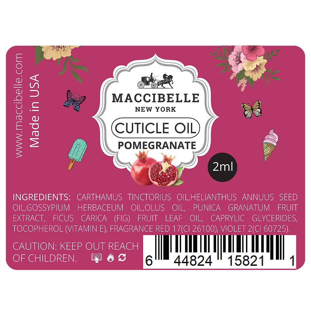 Maccibelle Milk & Honey Pure Cuticle & Nail Oil Pen 2ml Heals Dry Cracked Cuticles.: Beauty