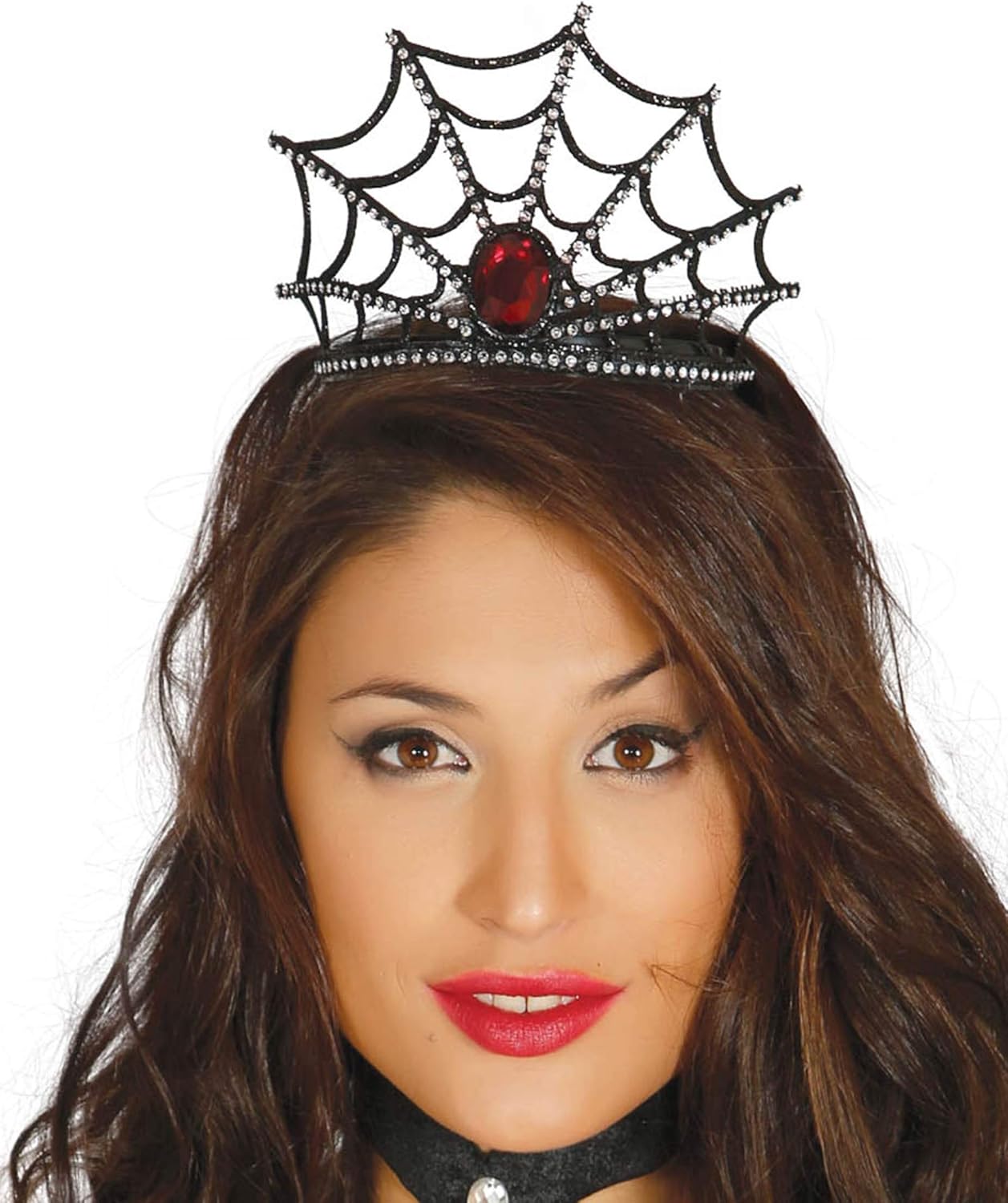 Guirca Fiestas GUI19952 Spider Web Tiara, Multicolor, T.Única
