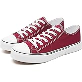 yageyan Men Canvas Low top Shoes Classic Casual Sneakers Black and White Fashion Shoes