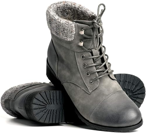 vegan leather lace up boots