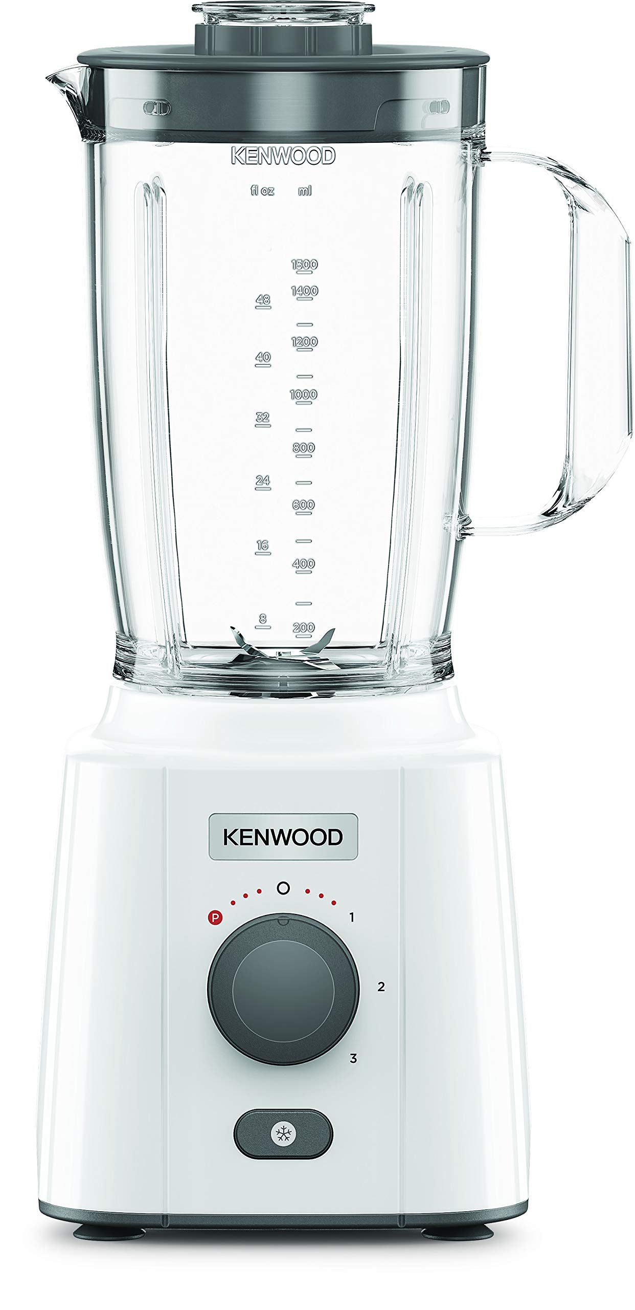 Kenwood Blp41.A0Wh Blender 650 W 2 Litres Plastique, Blanc Et Gris