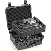 AMAZEAR Hard Case for DJI Osmo Action 5 Pro,DJI Action5 Pro Accessories Premium Compact Hard Shell Carrying Bag Waterproof Protective Case Portable for Travel, Compatible with Action 3 Action 4