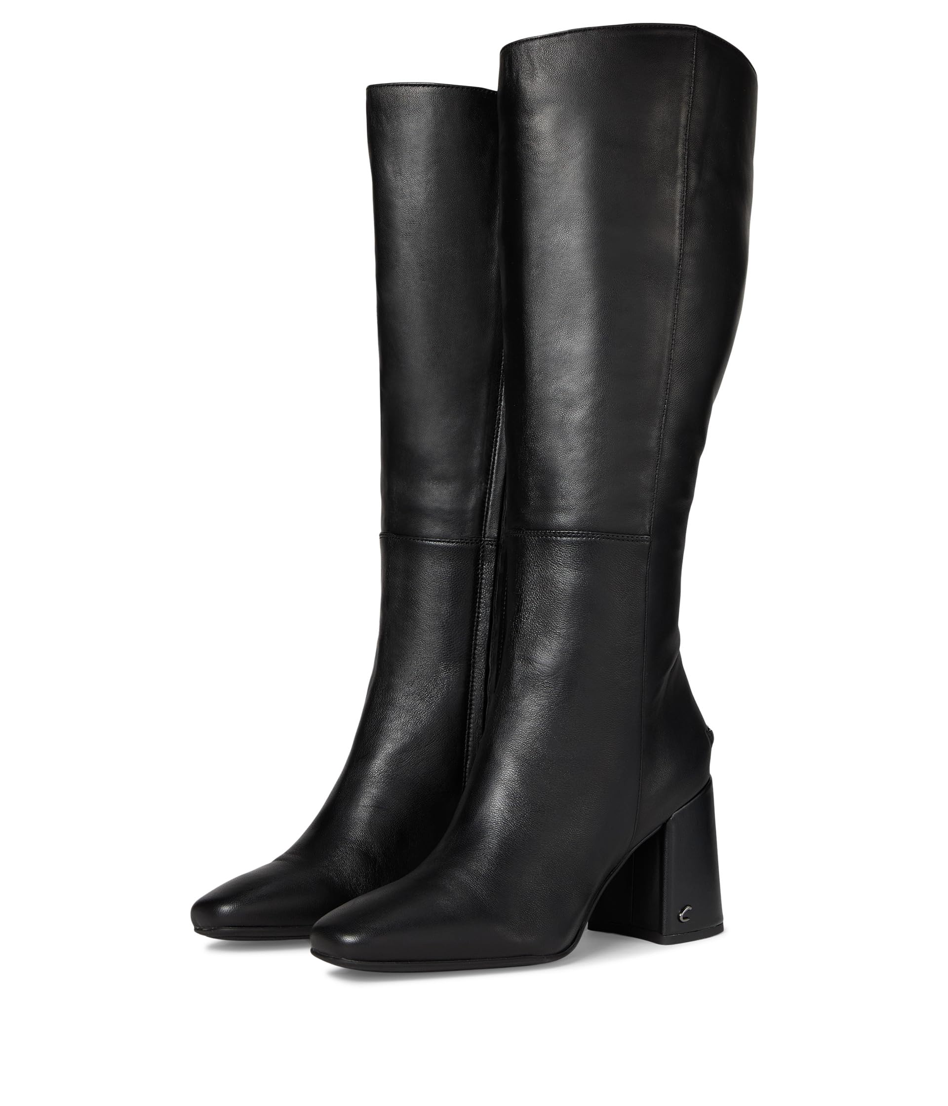 Circus NY by Sam Edelman Women’s Billie Knee High Boot, Black Leather Wide Calf, 6.5