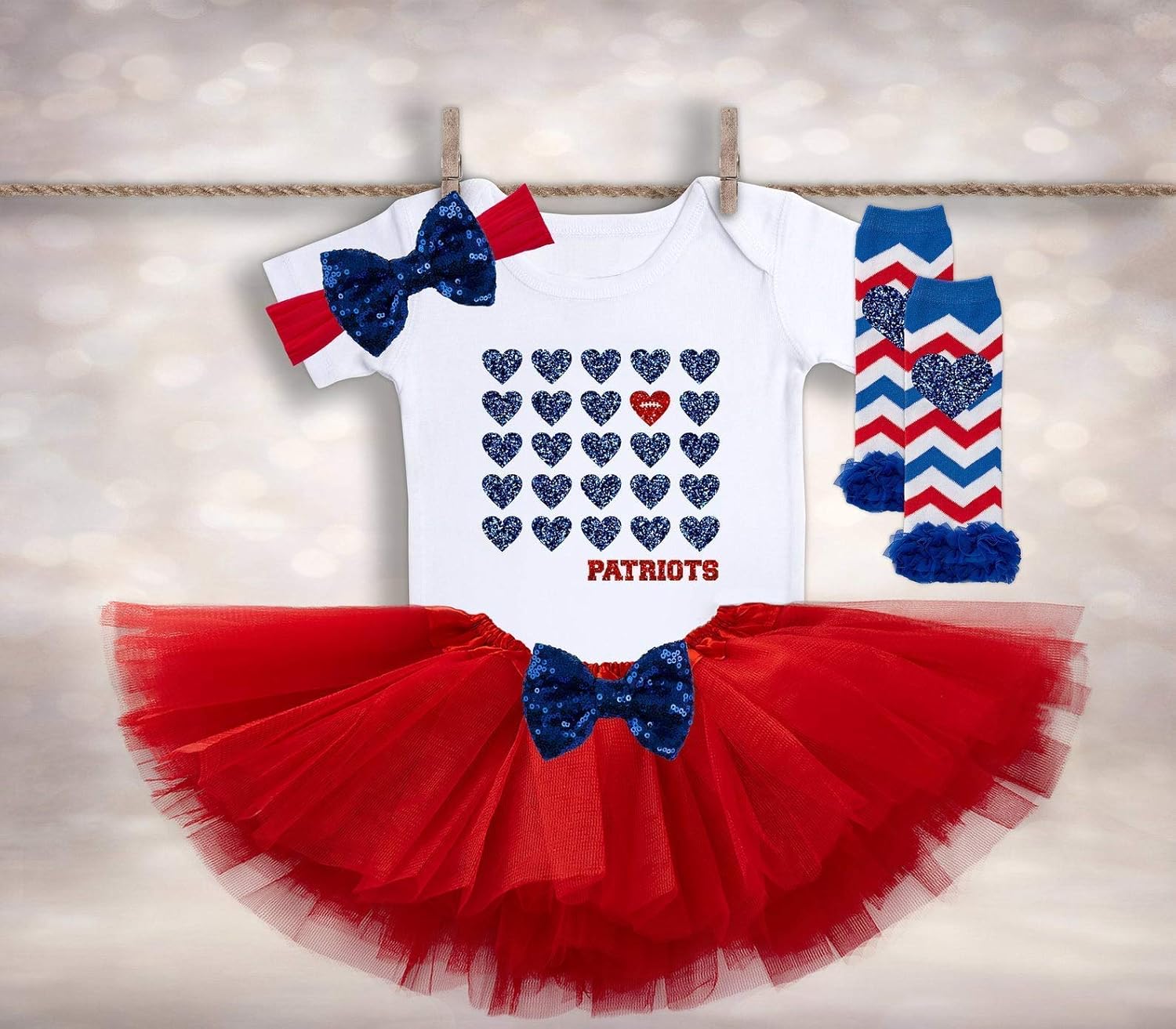 baby girl patriots outfit