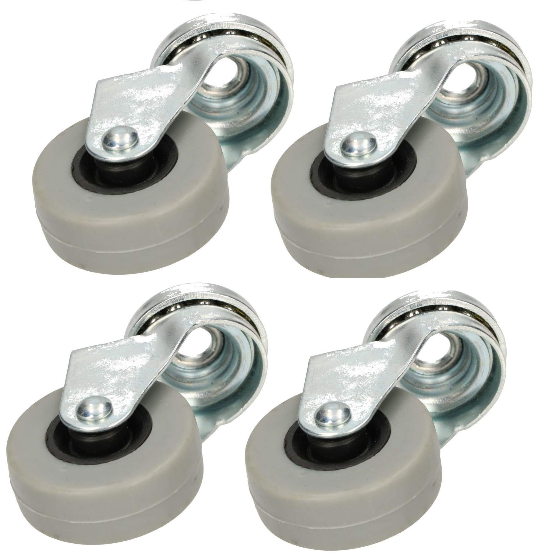 KOTARBAU Furniture Castors Diameter 40 mm All Floors Suitable Swivel Castors Rubber Castors Transport Castors Sofa Castors Slide Castors Tool Castors Heavy Duty Castors Pack of 4