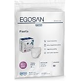 EGOSAN Maxi Incontinence Underwear Pull Ups Lightweight Breathable Disposable with New Designed Acquisition Layer, Stretchable Form-Fitting Max Absorbency for Men and Women (Medium (2 Count Sample))