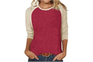 3/4 Length Sleeve Womens Baseball Jersey Tops Green and White Raglan Tshirt Three Quarter Sleeve Casual Style Tees 2025