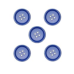 Libiline 100pcs Resin Button Solid Color 4Holes