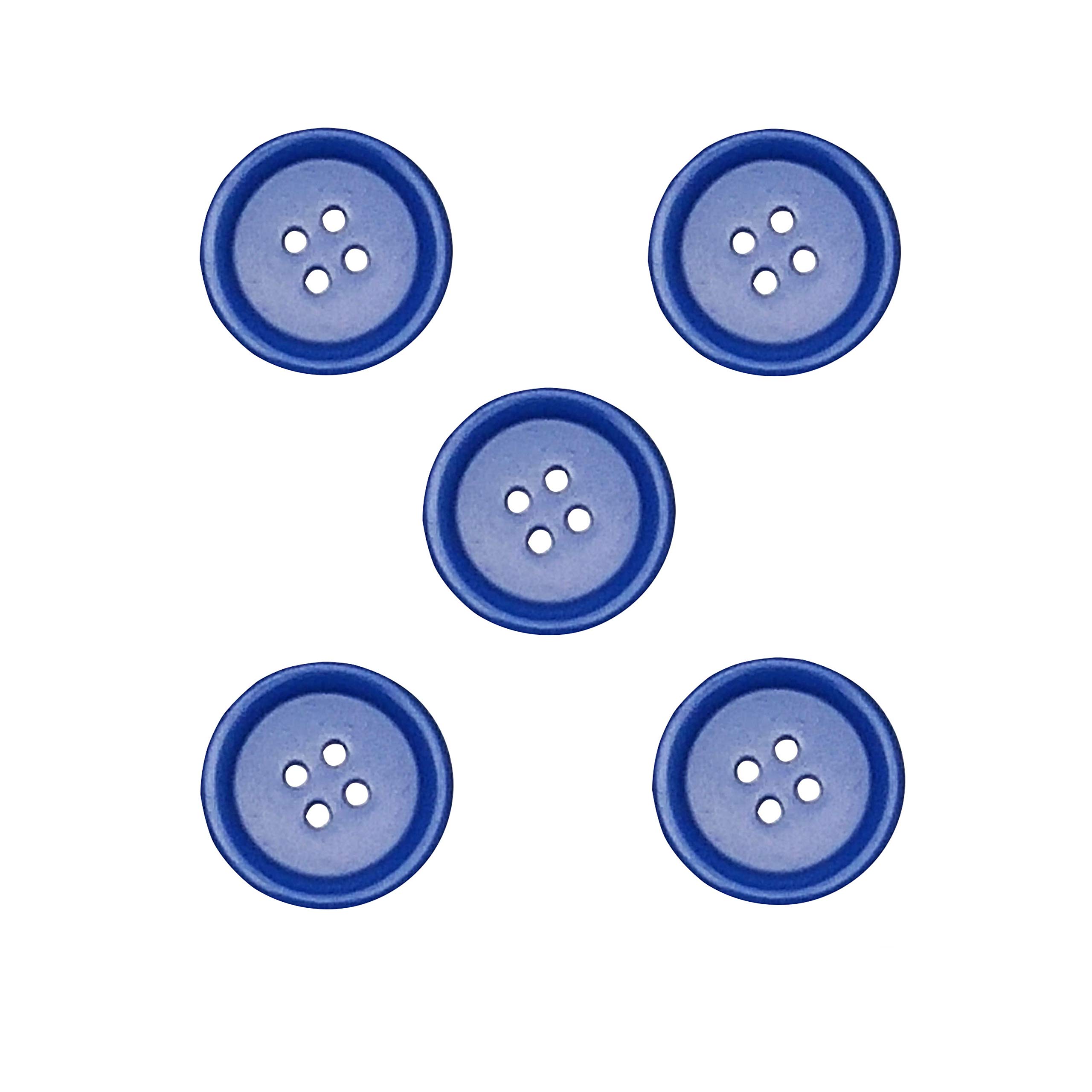 Libiline 100pcs Resin Button Solid Color 4Holes