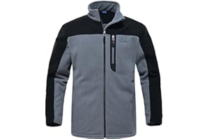 Rdruko Men's Fleece Jackets Full Zip Lightweight Outdoor Hiking Jackets Winter Coats