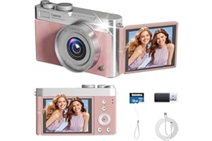 4K Digital Camera, Autofocus 64MP Vlogging Camera, 2.83" 180° Flip Screen, 16X Zoom, Anti-Shake, Point and Shoot Digital Came
