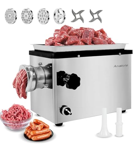 Meat Grinder Electric, Commercial Meat Mincer HP, 1100W, 550LB
